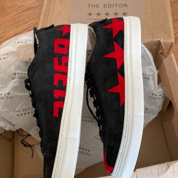 The Editor women's size 37 IT soft insulated suede slip on sneakers - Picture 3 of 5